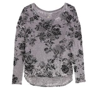Chaser Collection Womens Flowers Graphic T-Shirt, Purple, NWT